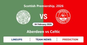 Aberdeen vs Celtic